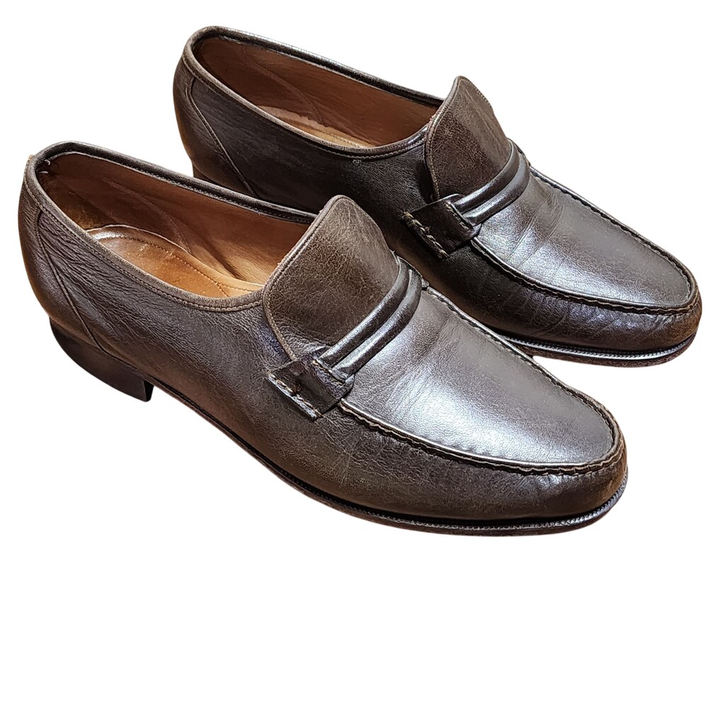 Florsheim Imperial Dress Shoes Mens Size 9.5 EEE Brown Leather Loafer Slip On